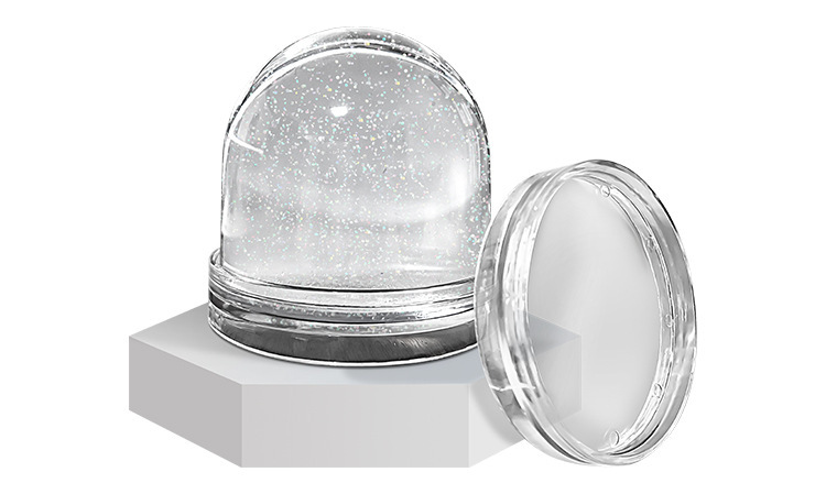 水球摆件热转印DIY创意礼品送朋友家人亮片流沙水球双面印制图像详情6