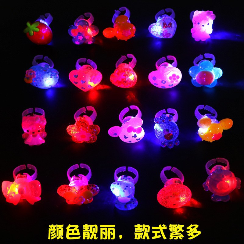 儿童亚克力发光戒指  发光手指灯led闪光儿童戒指玩具地推于具详情10