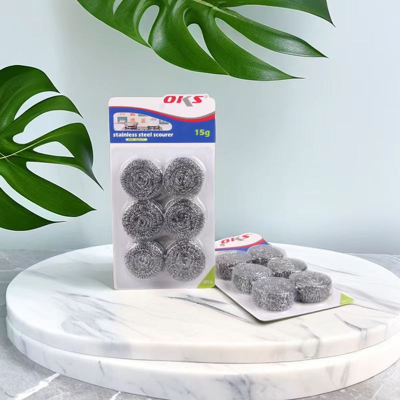 家用钢丝球不锈钢清洁球锅刷洗碗刷钢丝球厨房洗碗清洁球OKS详情4