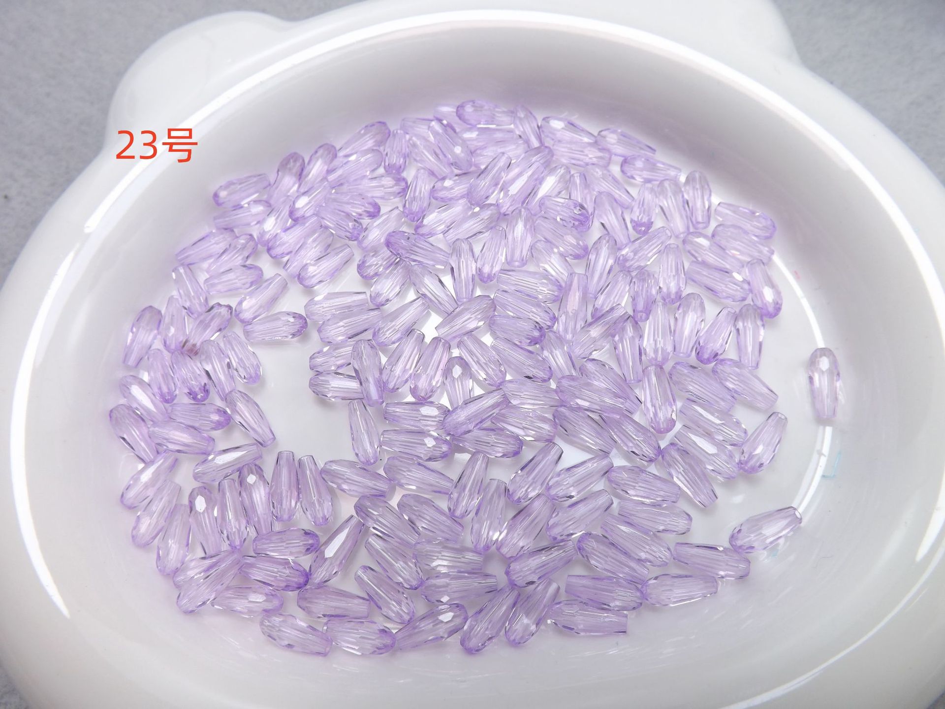 4mm*9mm长水滴人鱼泪晶晶diy水晶饰品配件玻璃珠子长水滴晶晶配件详情16