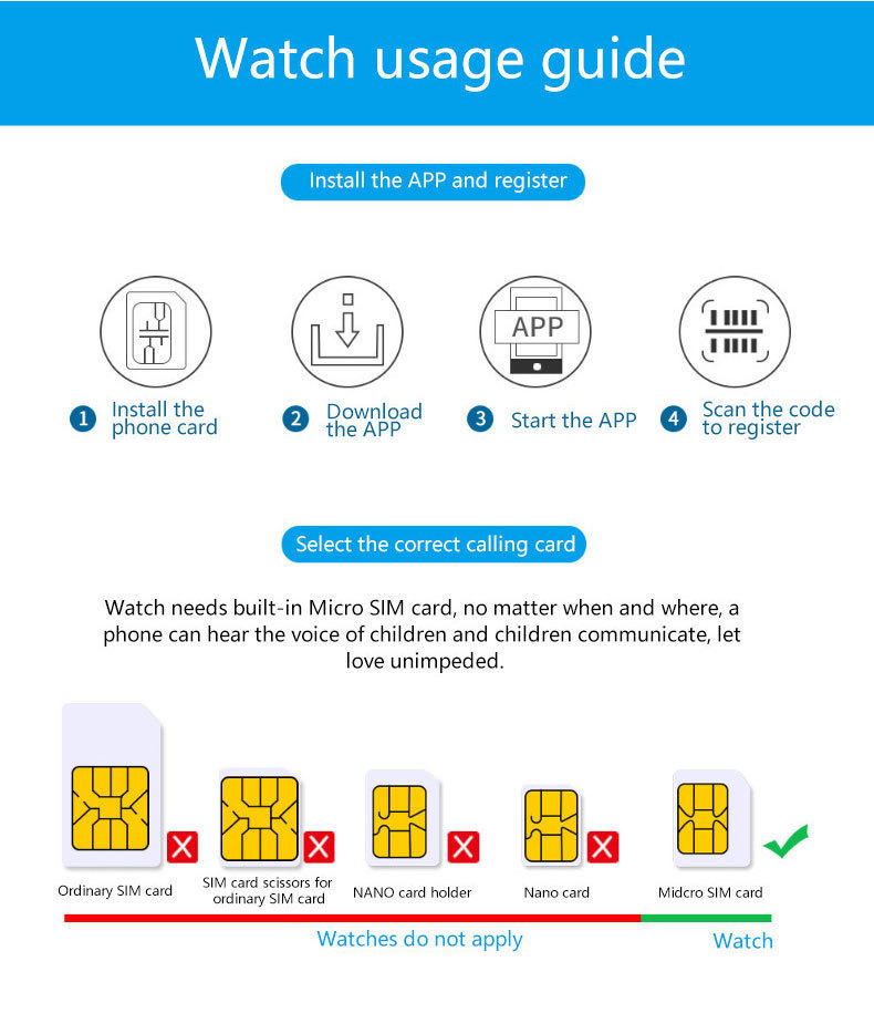 跨境私模LT11新款儿童电话手表 拍照定位外贸多国语儿童智能手表详情14