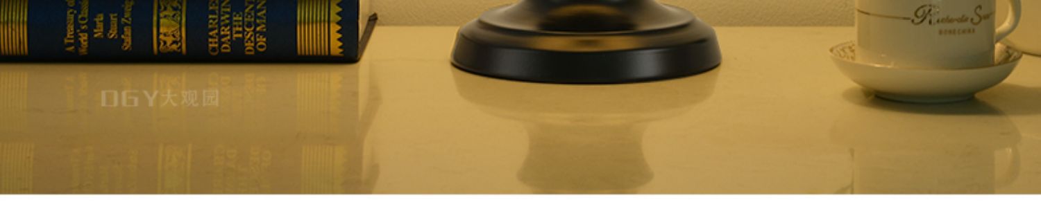 Grand View Garden American retro table lamp, bedside lamp, simple living room table, high-end atmosphere light, night light 542L pic 14