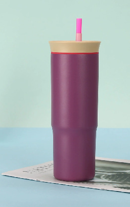 New cross-border 304 stainless steel insulated cup with handle, 40oz large capacity outdoor straw ice cube cup, daily necessities pic 24