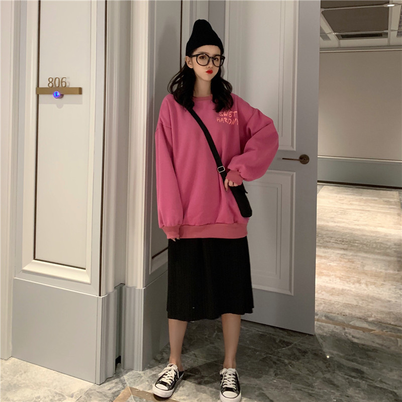 現貨代發跨境臺灣抓絨加厚衛衣2025秋冬新款寬鬆休閒大碼女裝上衣详情42