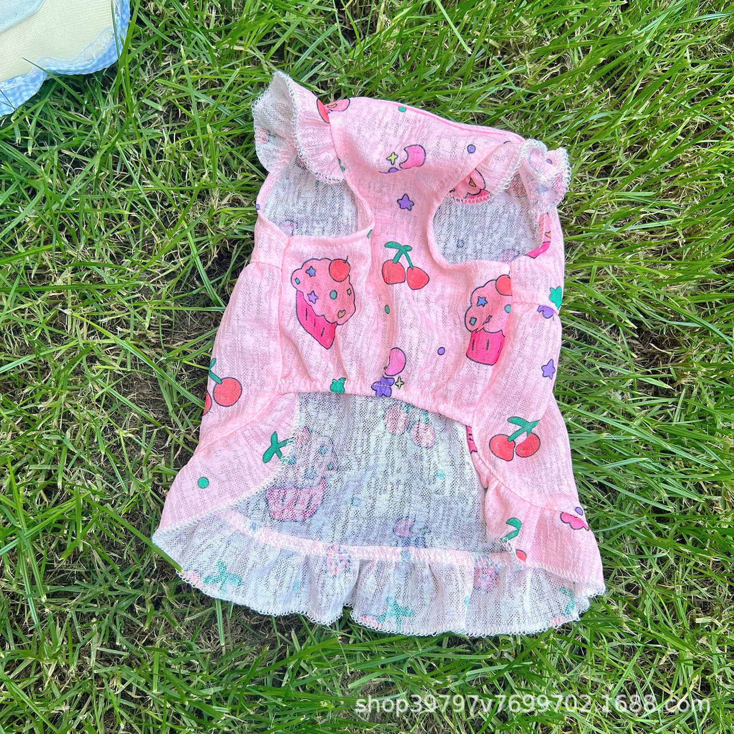 Pet clothing, dog and cat clothes, vests, skirts, cool summer clothes, anti-shedding, breathable, cute, and easy to pull out pic 11