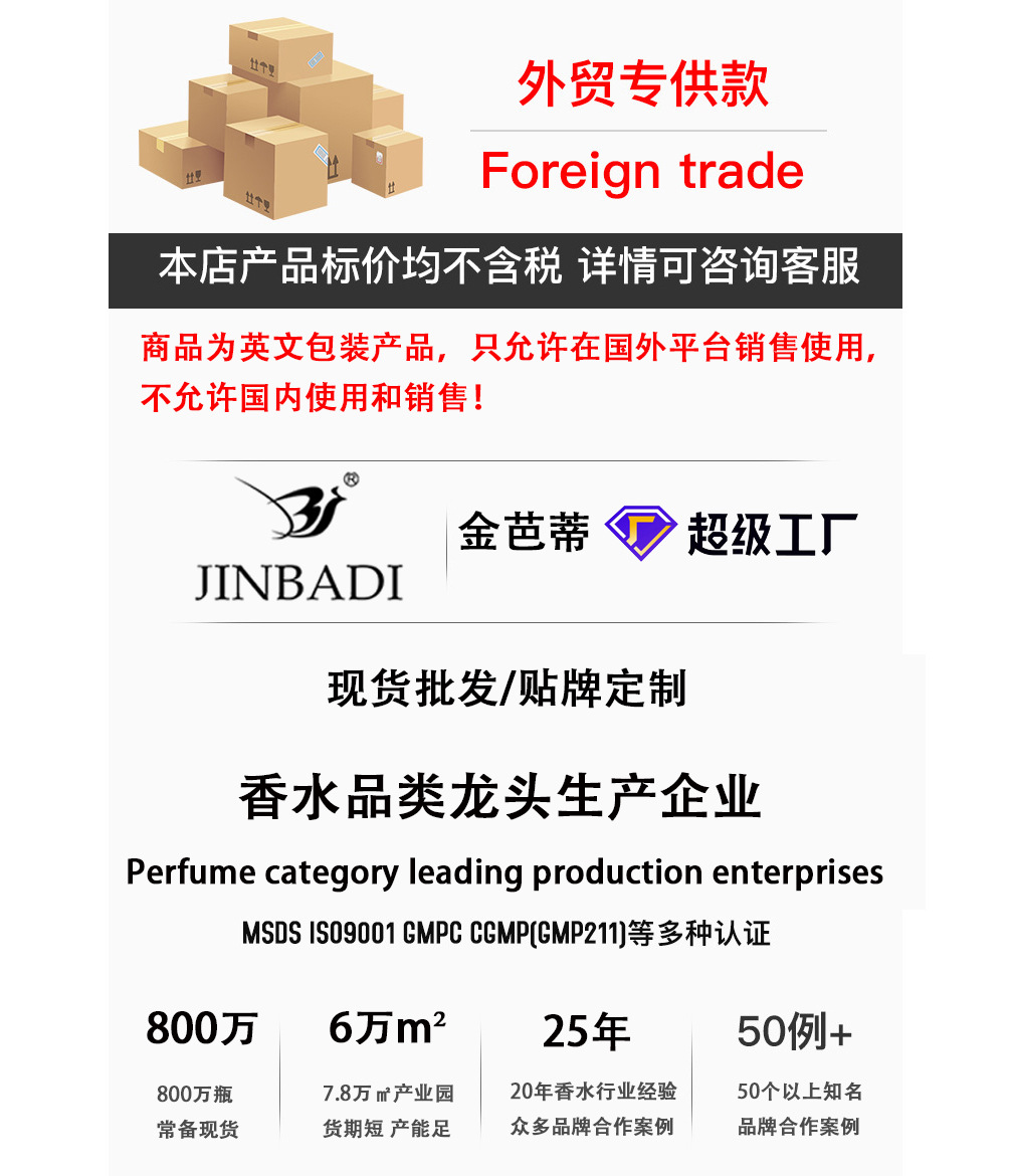 【 Cross-border Foreign Trade 】 Wholesale of high-end affordable perfumes for Long-lasting fragrance from Africa, the Middle East and Southeast Asia pic 2