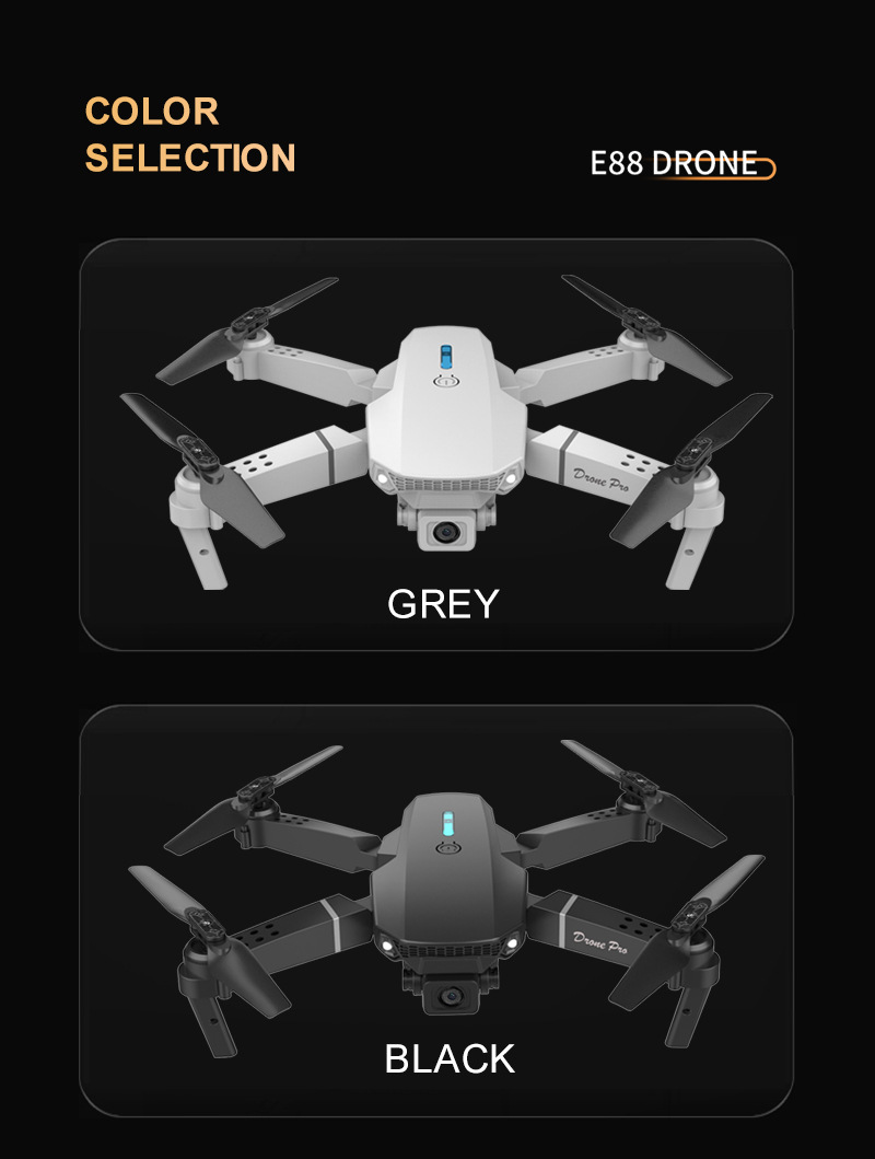 跨境e88无人机航拍儿童遥控飞机玩具dronesE525抖音快手直播爆款详情23