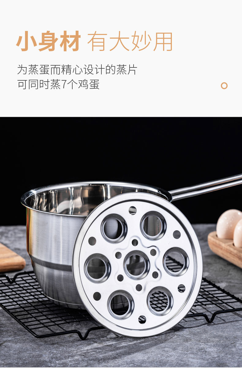 Stainless steel soup pot, thickened double-layer steamer, double-bottom milk pot, household multi-functional soup steamer for both steaming and boiling, wholesale pic 10