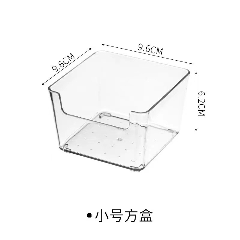 桌面收纳盒亚克力化妆品零食透明筐护肤品面膜宿舍整理杂物置物架详情13