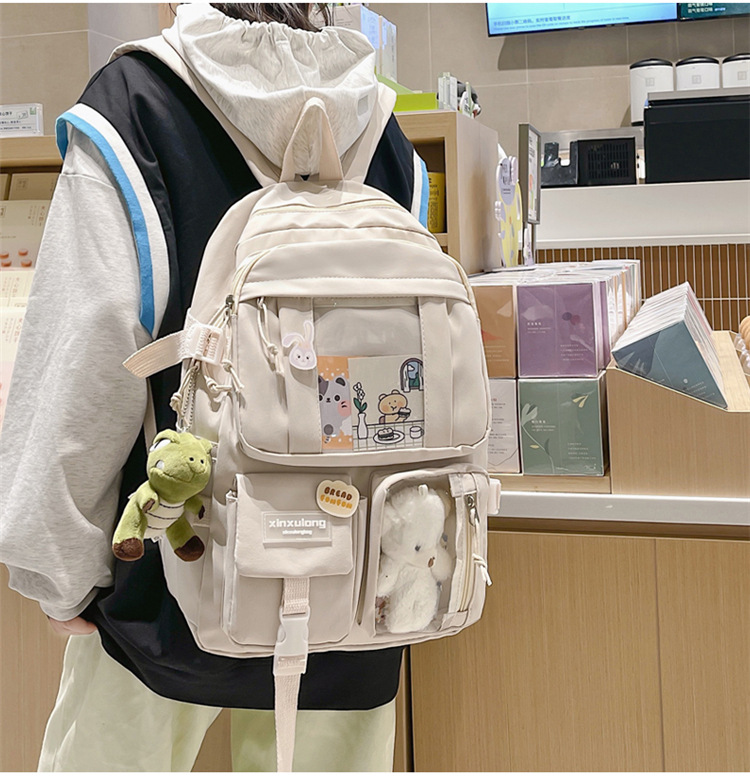 书包初中女生双肩包女痛包大容量小学生日系高中生背包中学生肩包详情20