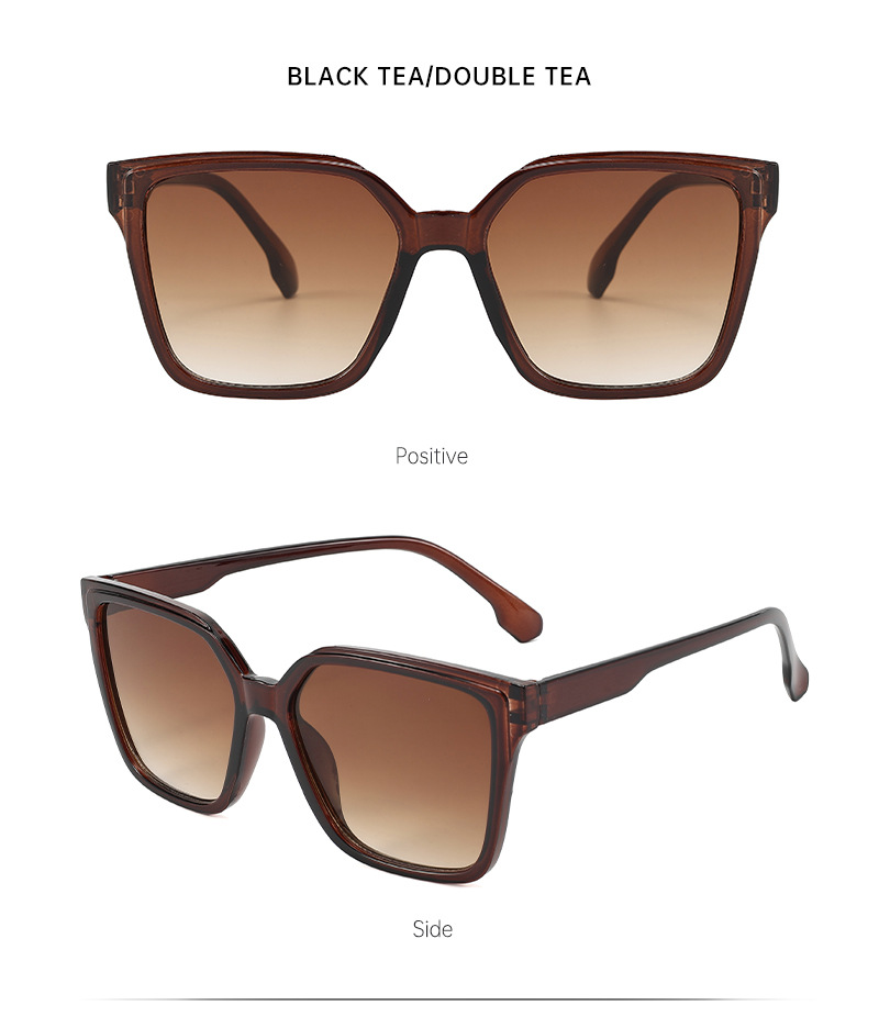 Square leopard print sunglasses for women with a high-end feel, 2025 new European and American sunglasses, UV400 sun protection retro sunglasses pic 13