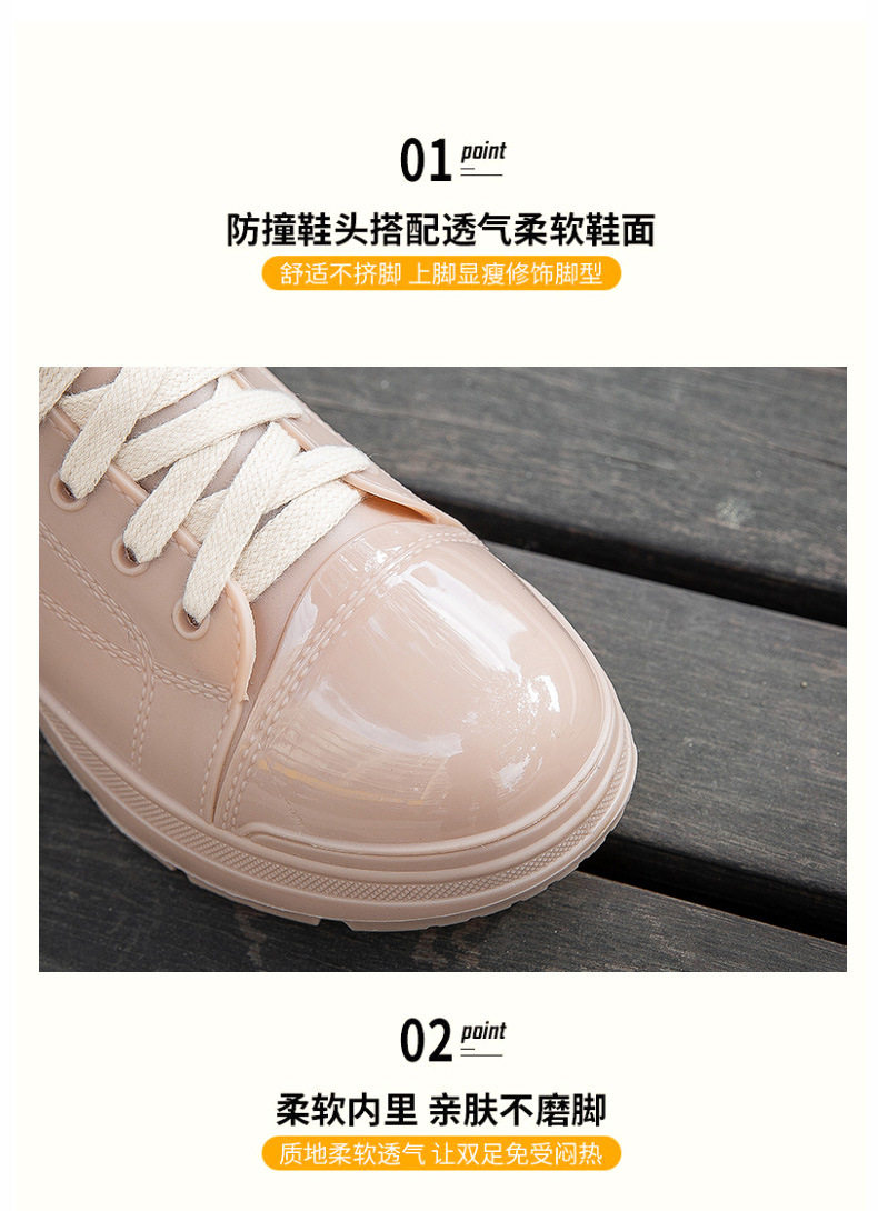 时尚女款防水雨鞋防滑雨靴短筒新款韩版休闲外穿套脚胶鞋外贸跨境详情7
