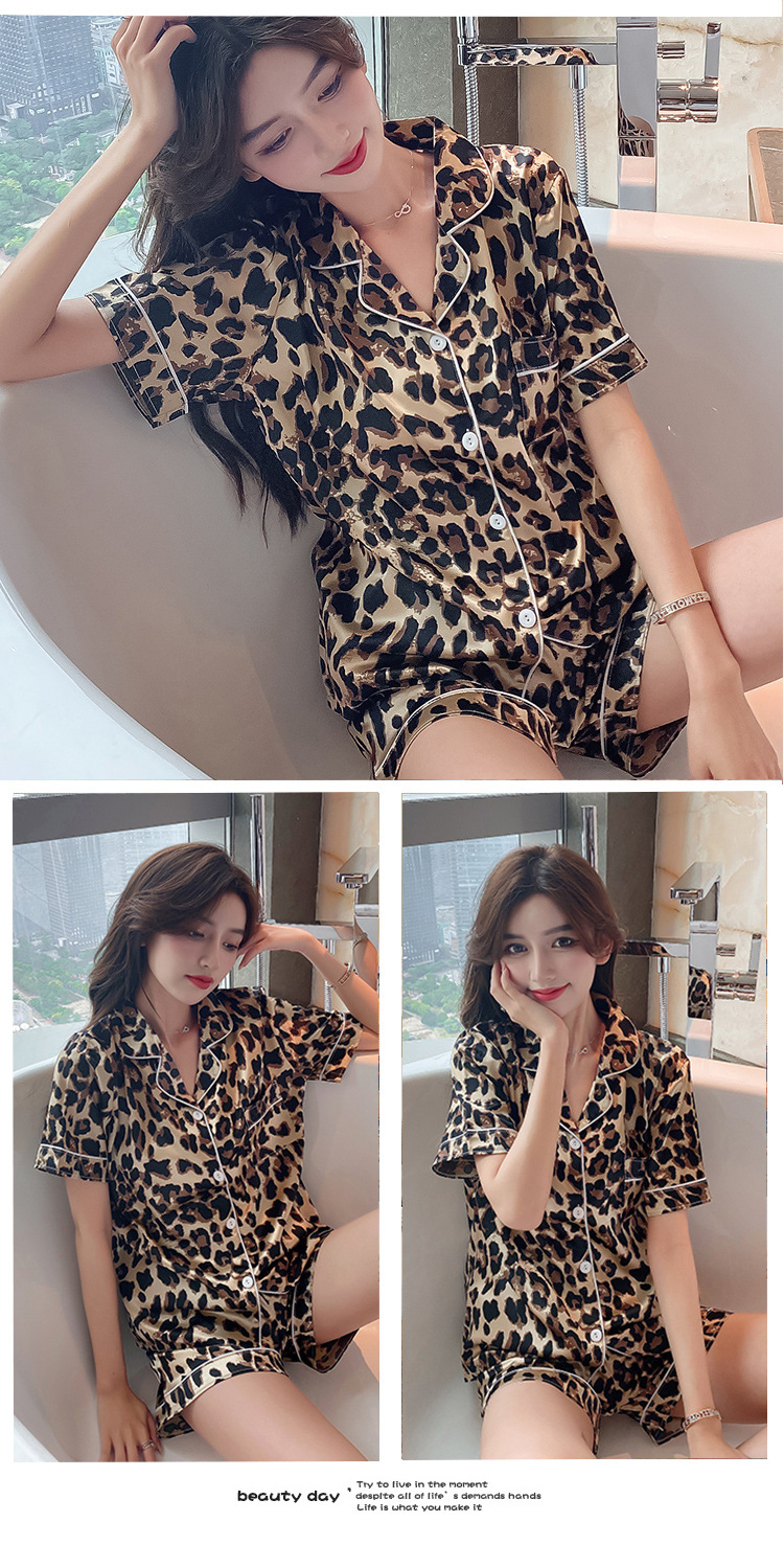 ins Fresh pajama women Summer short sleeves and shorts Korean cardigan plus-size Korean Japanese-style home wear two-piece set pic 29