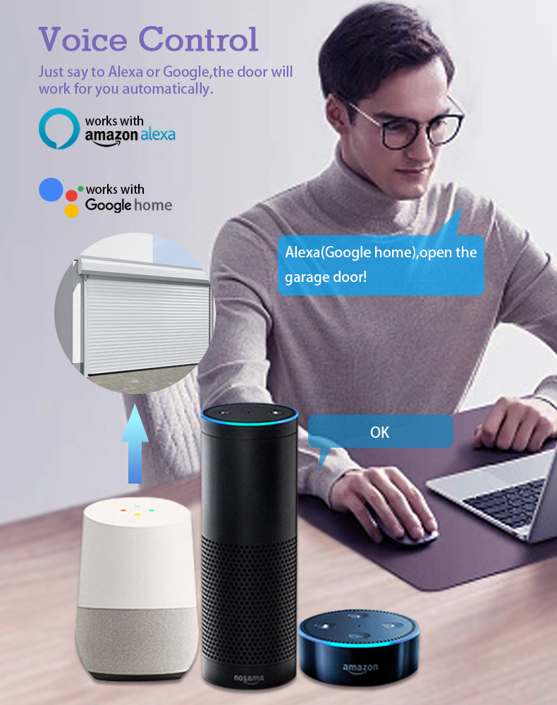 Tuya Smart American Standard Rolling Shutter Door switch, Tuya Smart garage Door Switch, Wireless Smart Rolling shutter Door switch pic 6