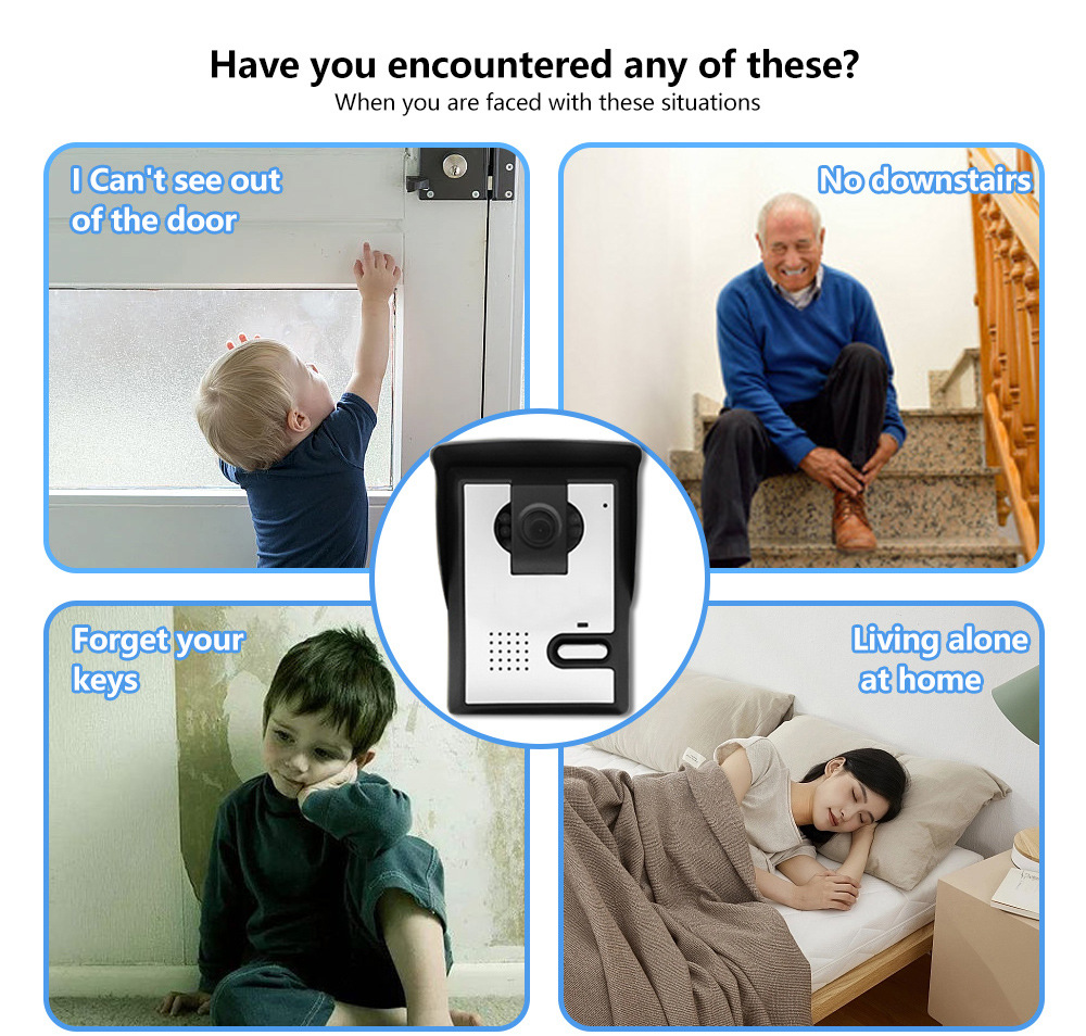 可视门铃对讲家用高清视频彩色小区别墅夜视红外智能门铃详情2