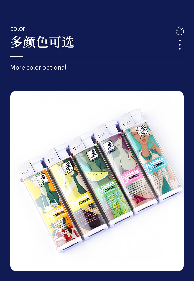 创意卡通个性丁烷打火机 金属外壳防风可充气式点火器厂家直供详情7