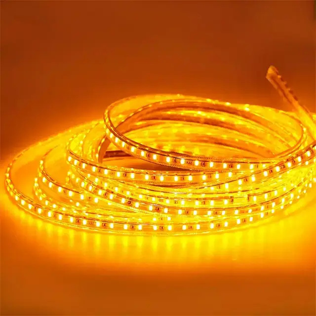 5050LED light strip, 220V outdoor waterproof, IP65, lighting project, home decoration lighting, decorative atmosphere, colored light strip pic 8