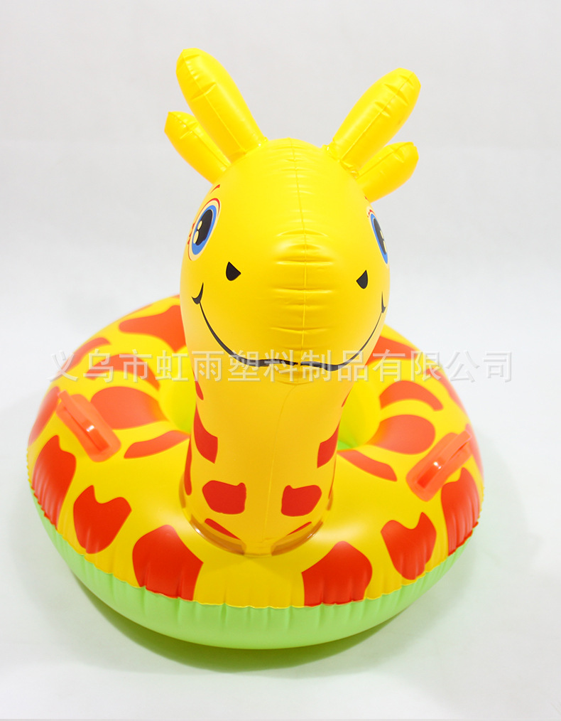 批发小鹿儿童游泳圈坐圈加厚动物泳圈带把手游泳座圈卡通鹿游艇详情3