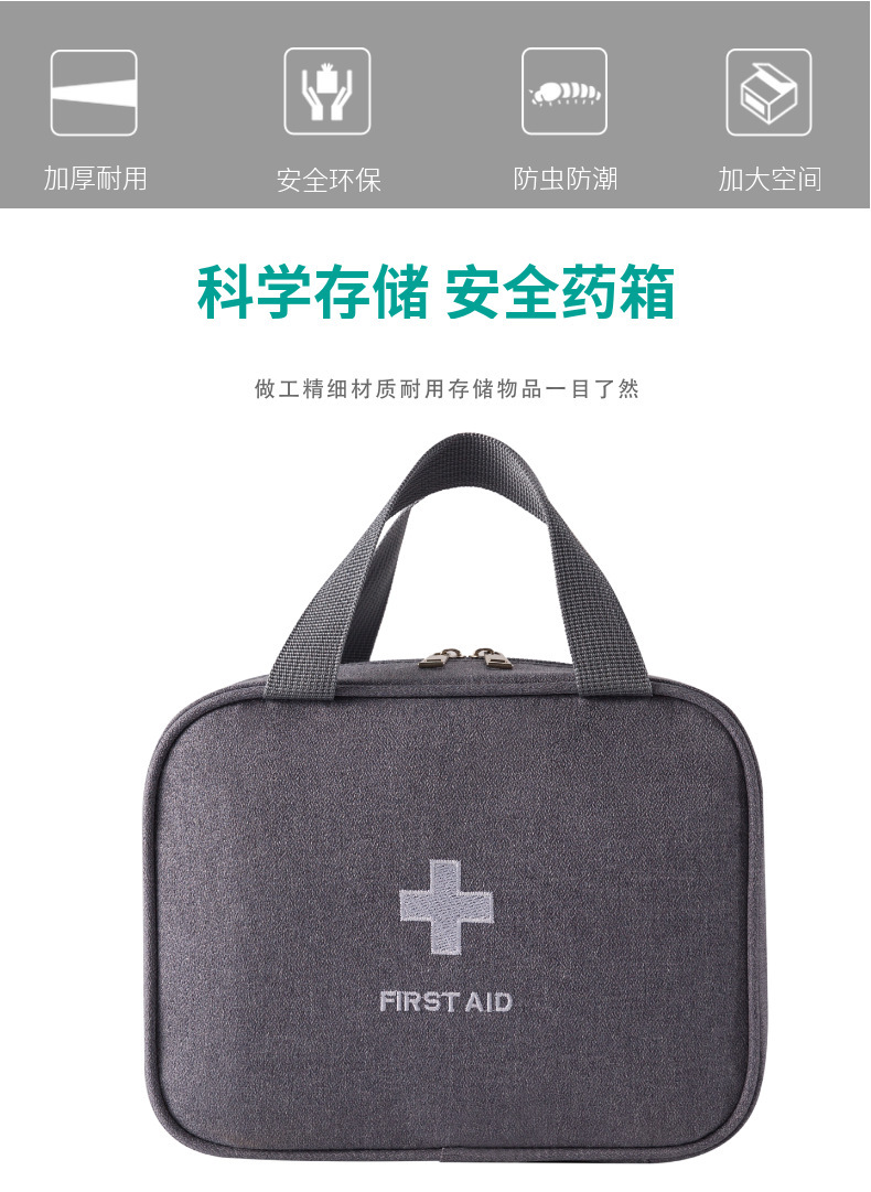 手提旅行急救包户外便捷应急包药品分药袋收纳包医疗包防疫健康包详情3