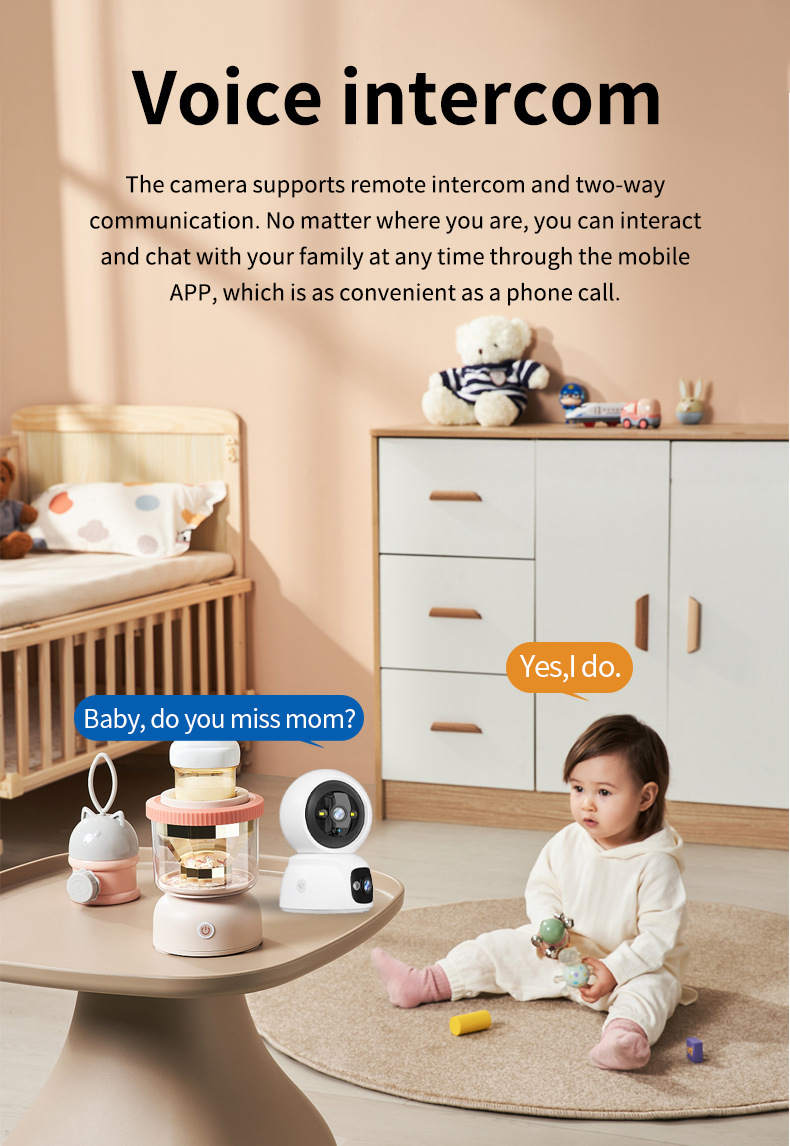 跨境双镜头监控摄像头全景夜视高清家用无线WiFi摄像机联动摇头机详情32