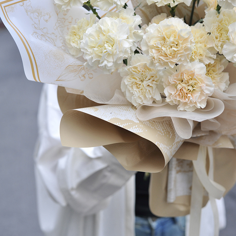 雾面纸铃兰之花防水韩式包花纸艺材料花束包装玫瑰花店花艺用品详情9