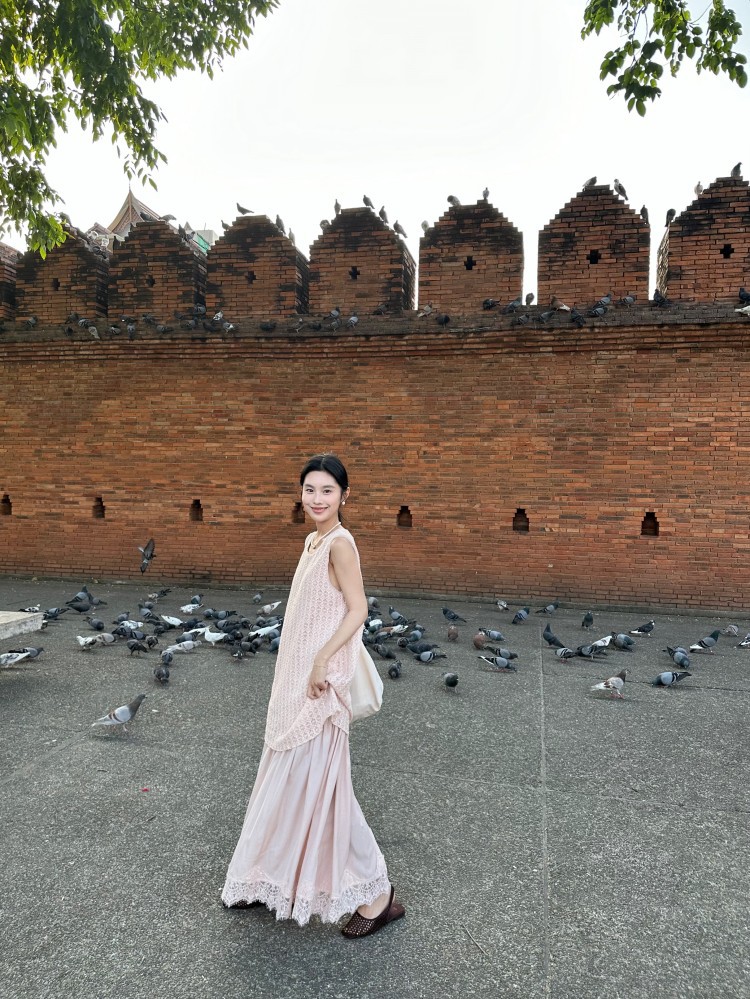春上新 DIGM名媛千金重工钉珠镂空拼接背心裙长裙连衣裙女27122详情41