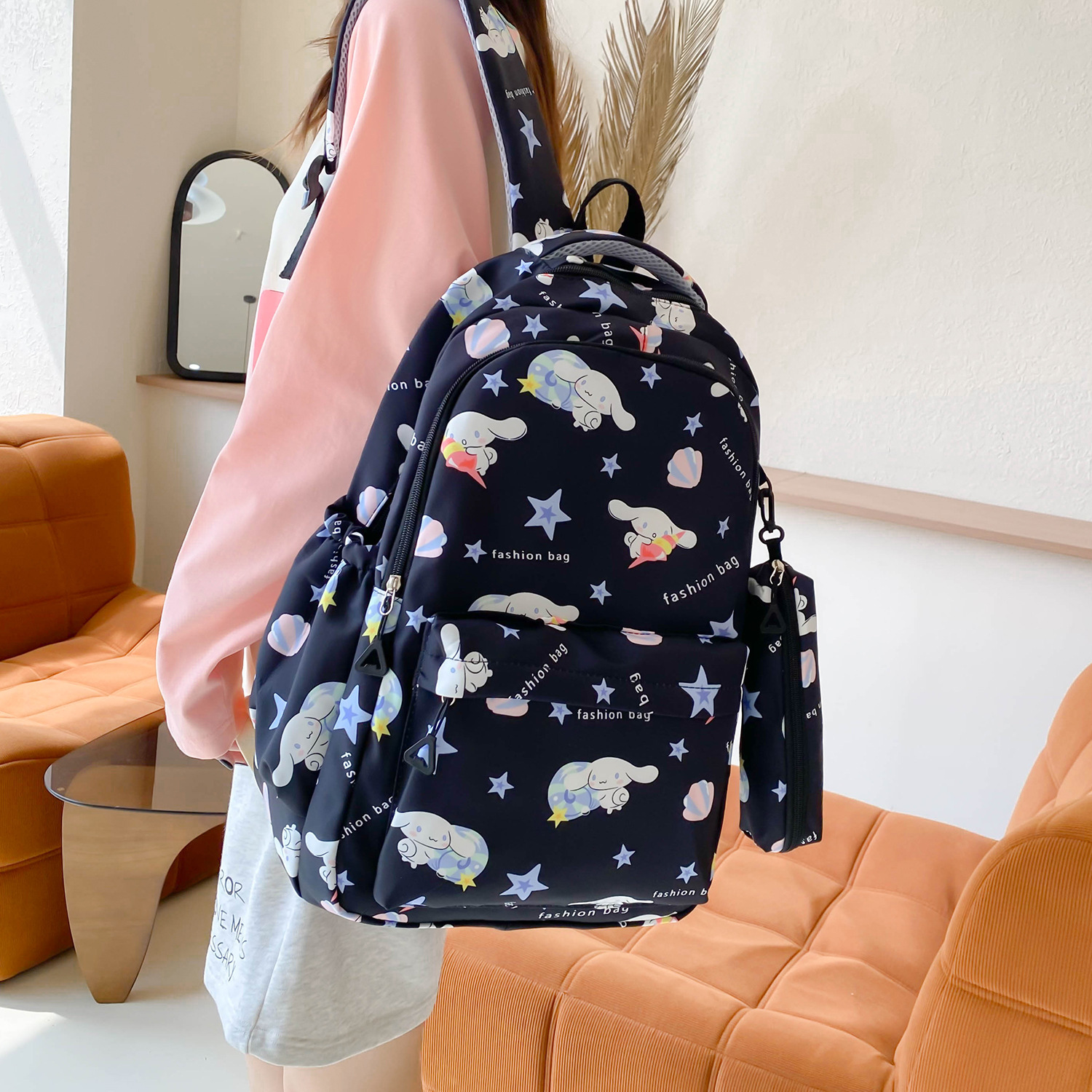 Two-piece backpack for girls in school, lightweight and lightweight bag for students in grades 3 to 6, schoolbag for junior high school students pic 32
