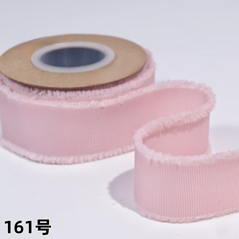 螺纹须边带厂家直销50码每卷服装玩具辅料手工蝴蝶结礼品包装丝带详情10