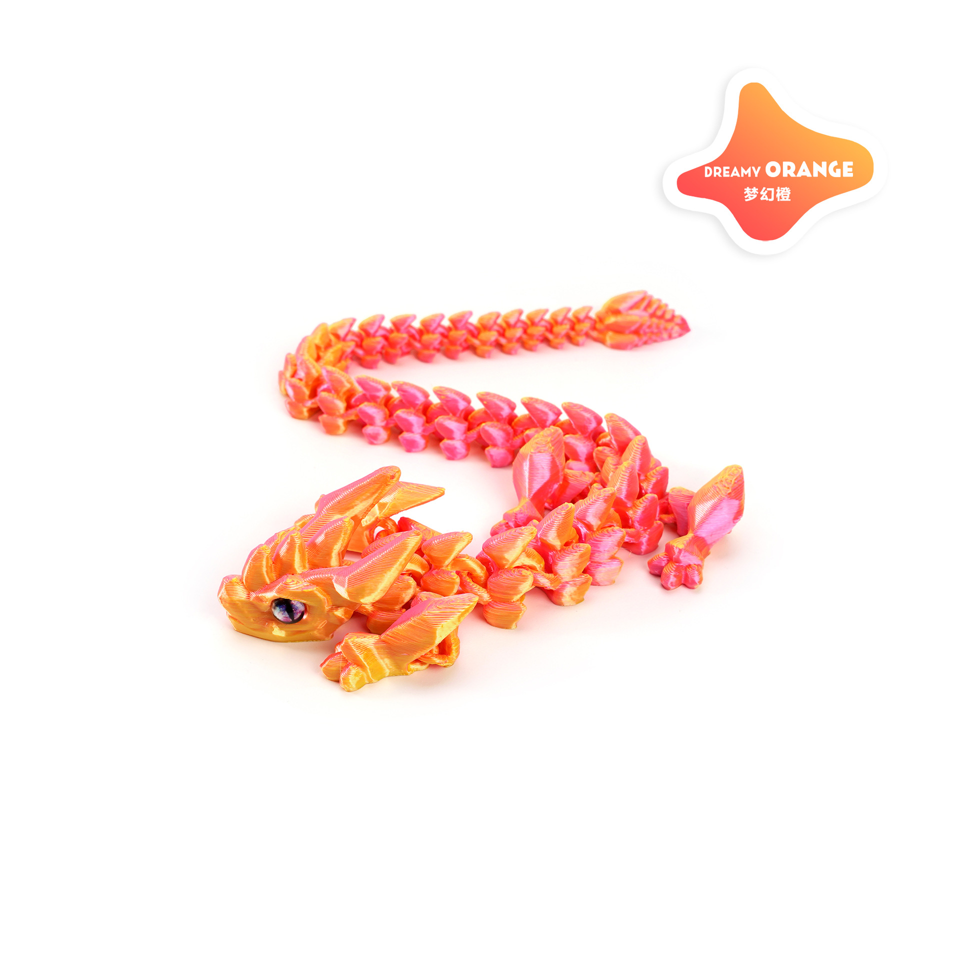 A new 3D printed cross-border bestseller, articulated crystal horned dragon figure-making set, decorated with the divine dragon pic 13