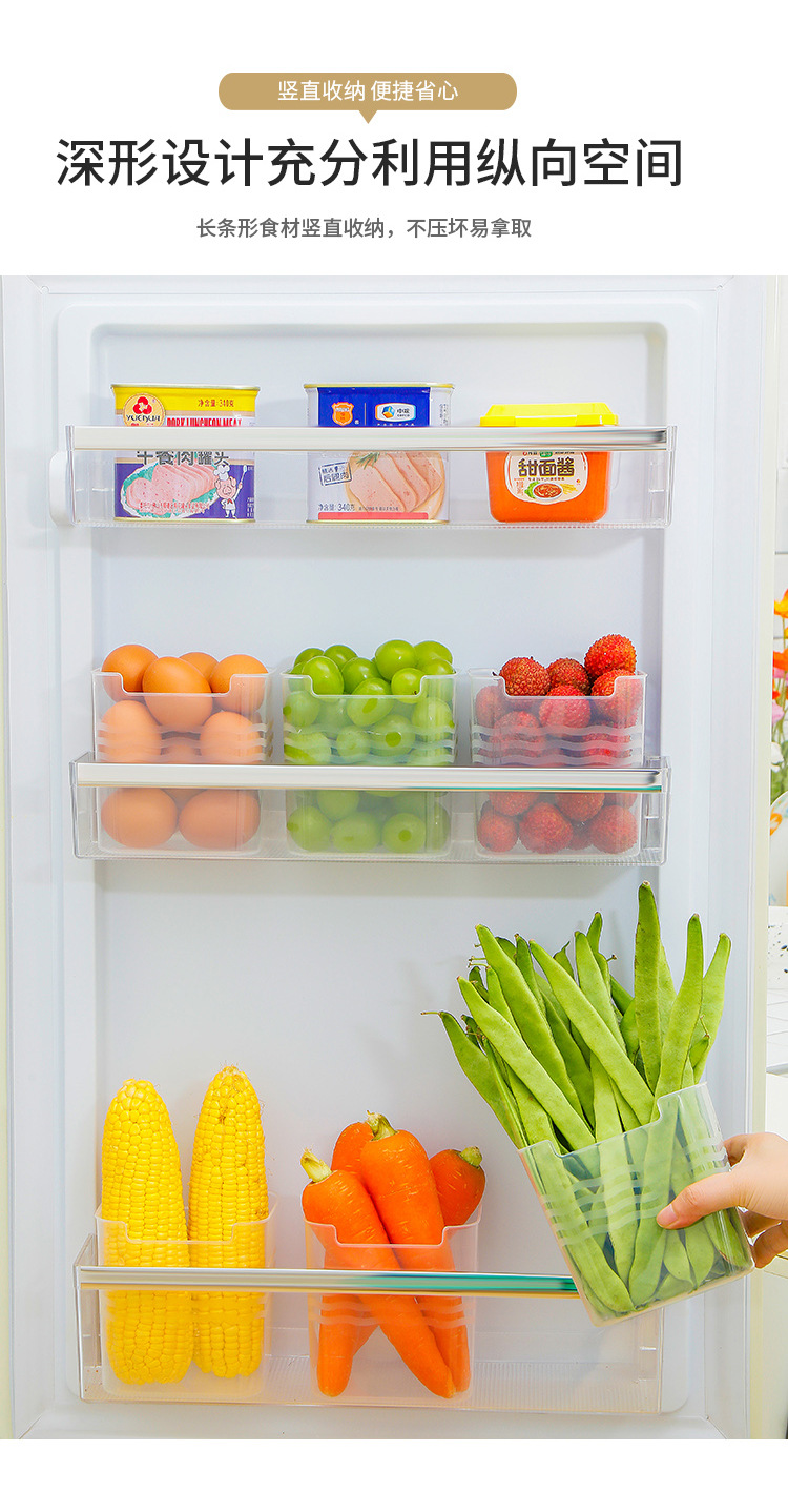 冰箱侧门收纳盒鸡蛋食品级姜保鲜盒家用侧面内侧储物厨房冷冻神器详情6