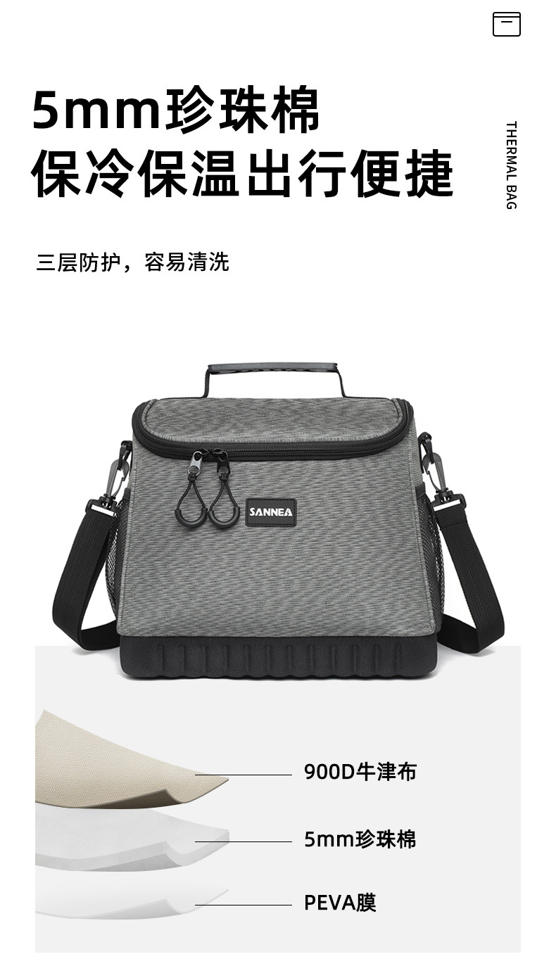 三能露营折叠EPE保温包大容量户外野餐冰包EVA硬底饭盒保鲜袋现货详情3