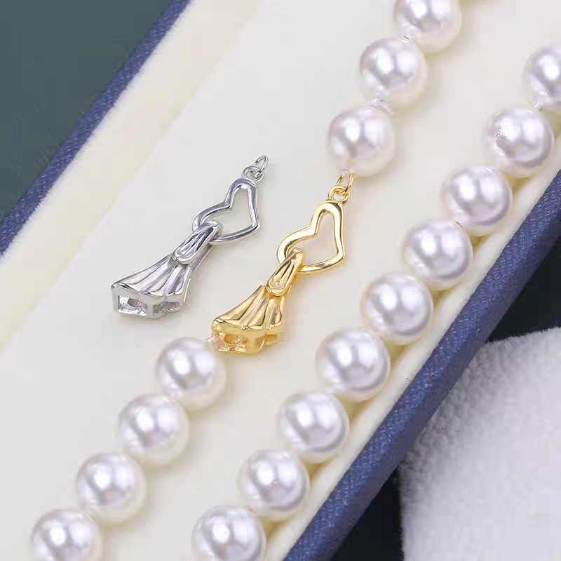 Wholesale of diy handcrafted accessories for 18k classic necklaces and bracelets with micro-inlaid white stone color retention and real gold plating pic 5