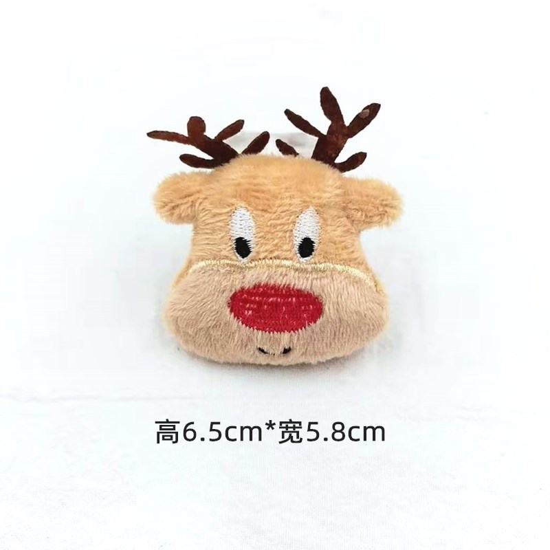 Christmas plush cartoon dolls, Santa Claus, reindeer brooches, socks, bags, accessories and accessories for foreign trade pic 12