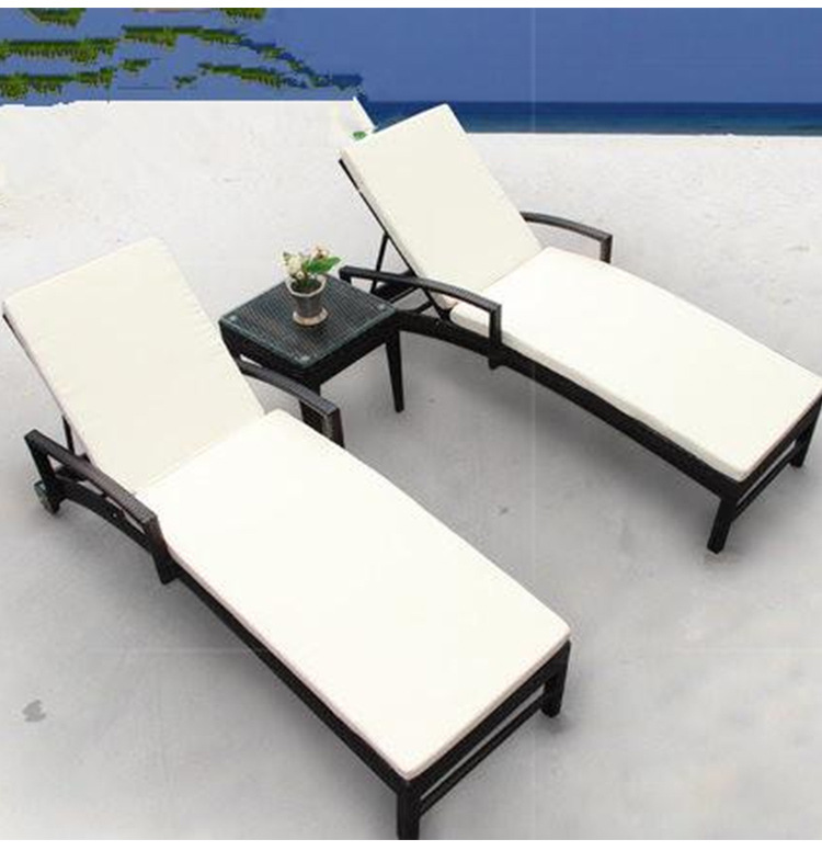 户外休闲露天泳池沙滩椅别墅庭院阳台午休躺床躺椅酒店折叠沙发床详情7