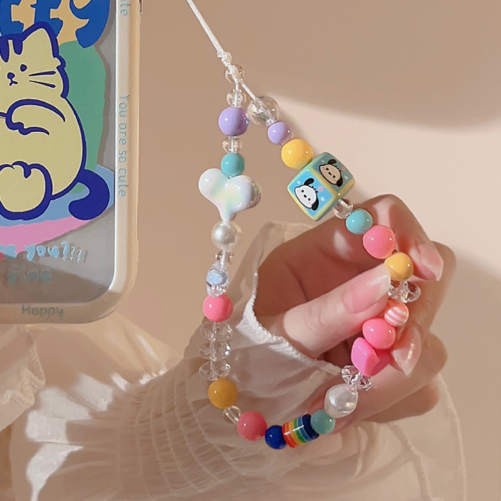 链条手机壳挂绳适用苹果/华为便携手腕带绳个性ins风甜酷挂件详情11