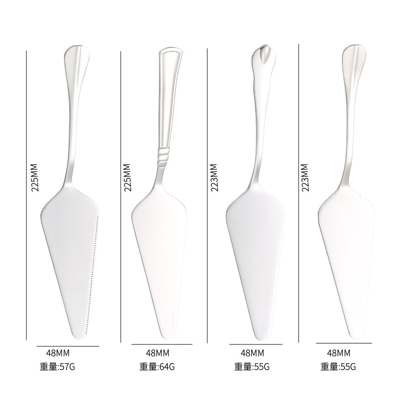 不锈钢蛋糕铲开齿三角铲刀烘焙工具甜品芝士刀披萨铲餐具可加logo详情8