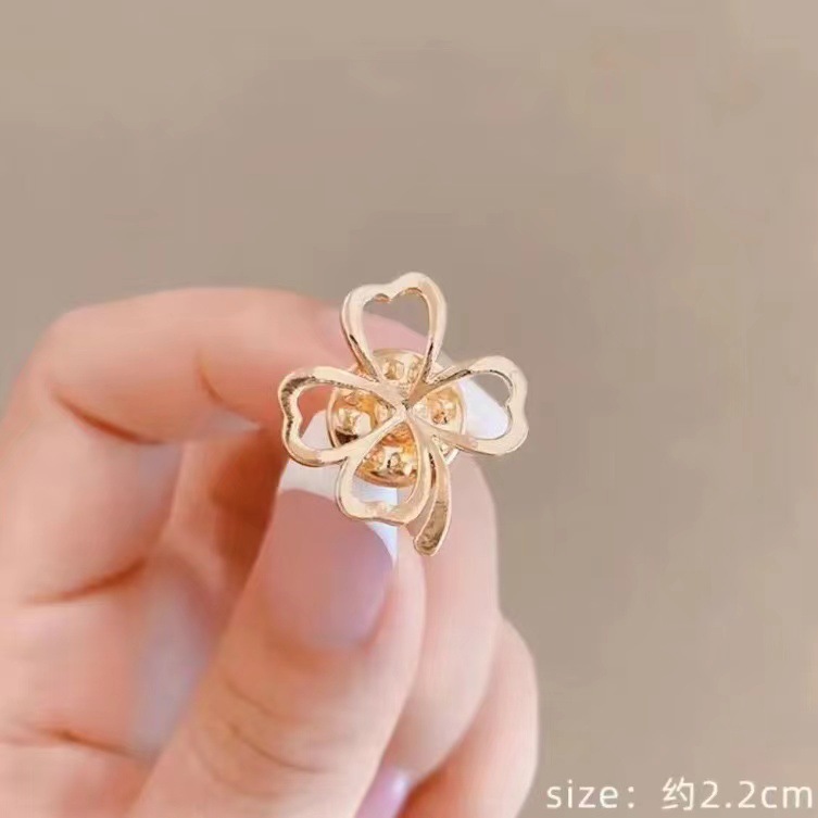 时尚猫眼石蝴蝶结领针胸针女百搭可爱防走光别针固定防走光潮流胸详情25