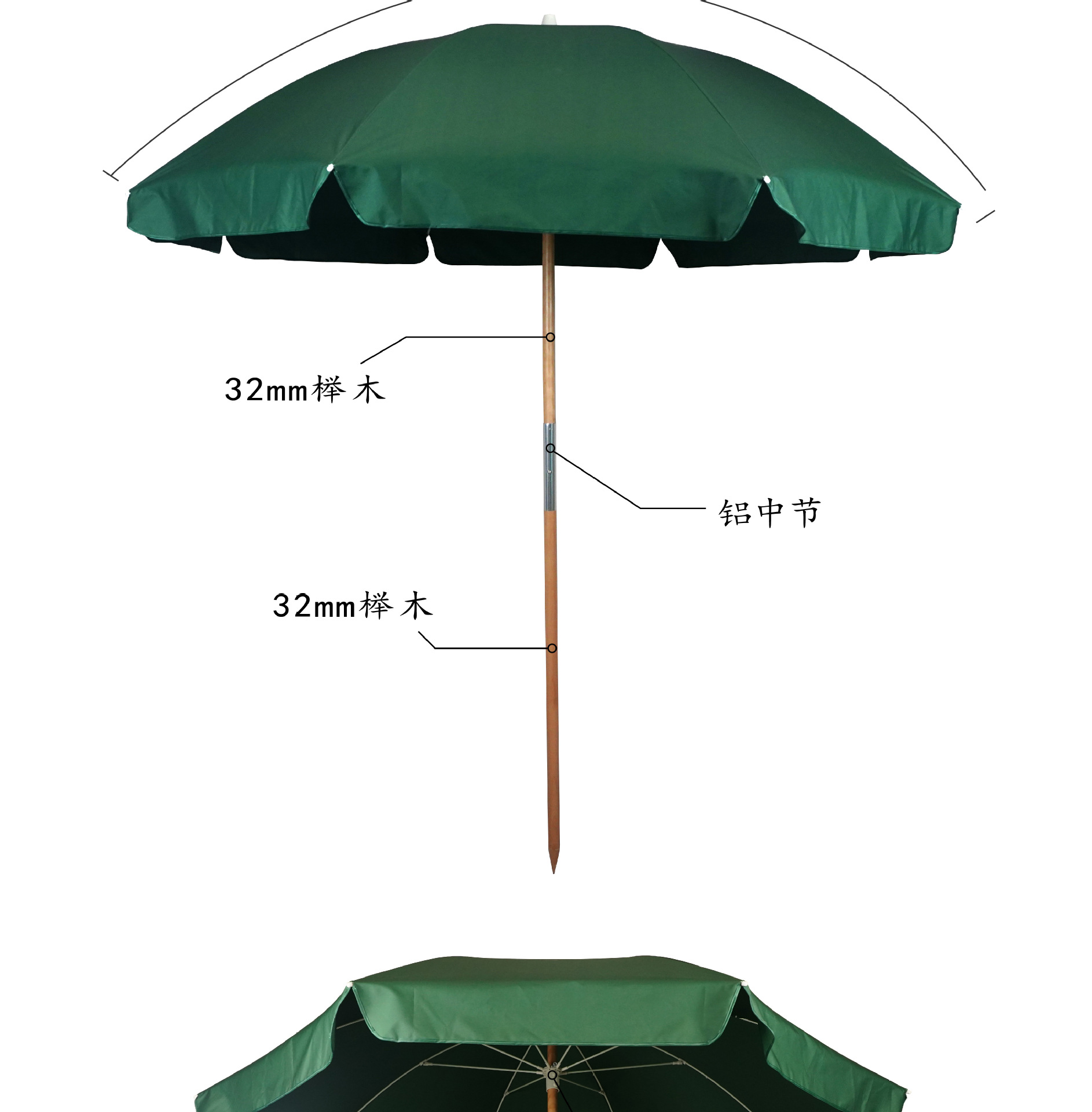 跨境遮阳伞大太阳伞广告圆形户外摆摊雨伞商用摆地摊庭院伞沙滩伞详情6