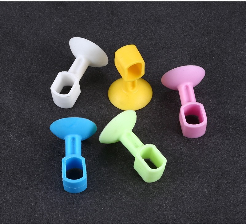 Silicone door suction, non-perforating anti-collision pad, buffer sticker, plastic rubber door, bathroom door top handle, door stop wholesale pic 8