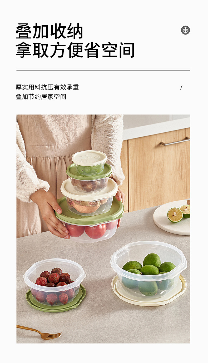 保鲜盒批发食品级家用微波炉加热水果便当盒密封盒冰箱收纳饭盒详情5