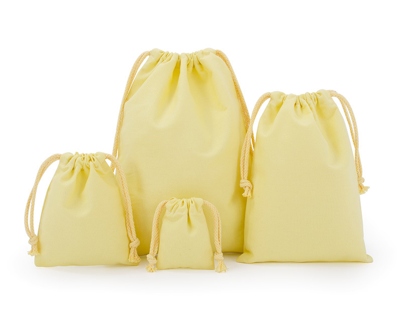 Wholesale and in-stock white drawstring cotton drawstring bags, blank eco-friendly gift packaging, storage canvas drawstring bags pic 32