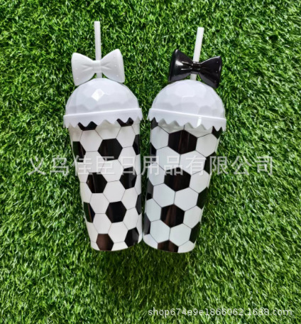 2026 World Cup Creative football patterned theme plastic cup souvenirs Cross-border sports souvenirs for boys and girls pic 2