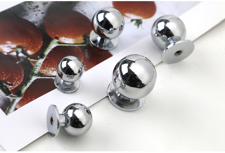 鸽子蛋椭圆抽屉单孔拉手北欧金色亮光黑色橱柜衣柜家具圆形小拉手详情30