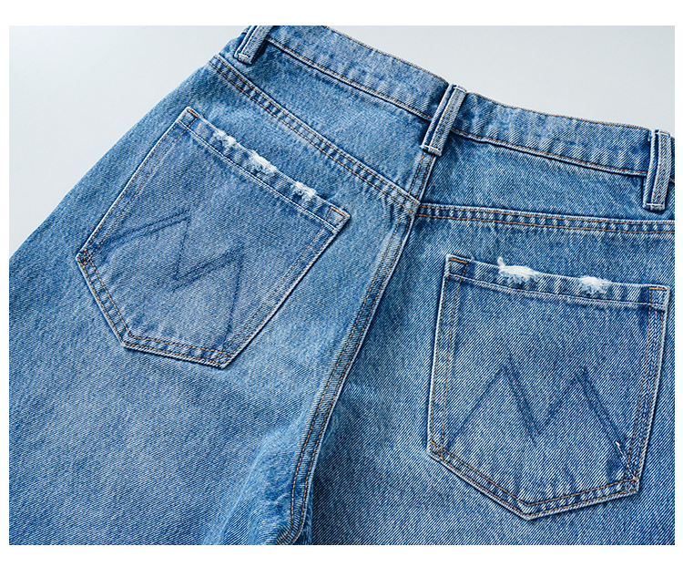 MBB high-end high-waisted jeans for women Spring/Autumn 2025 new style American 9-inch wide-leg pants Loose straight-leg trousers pic 18