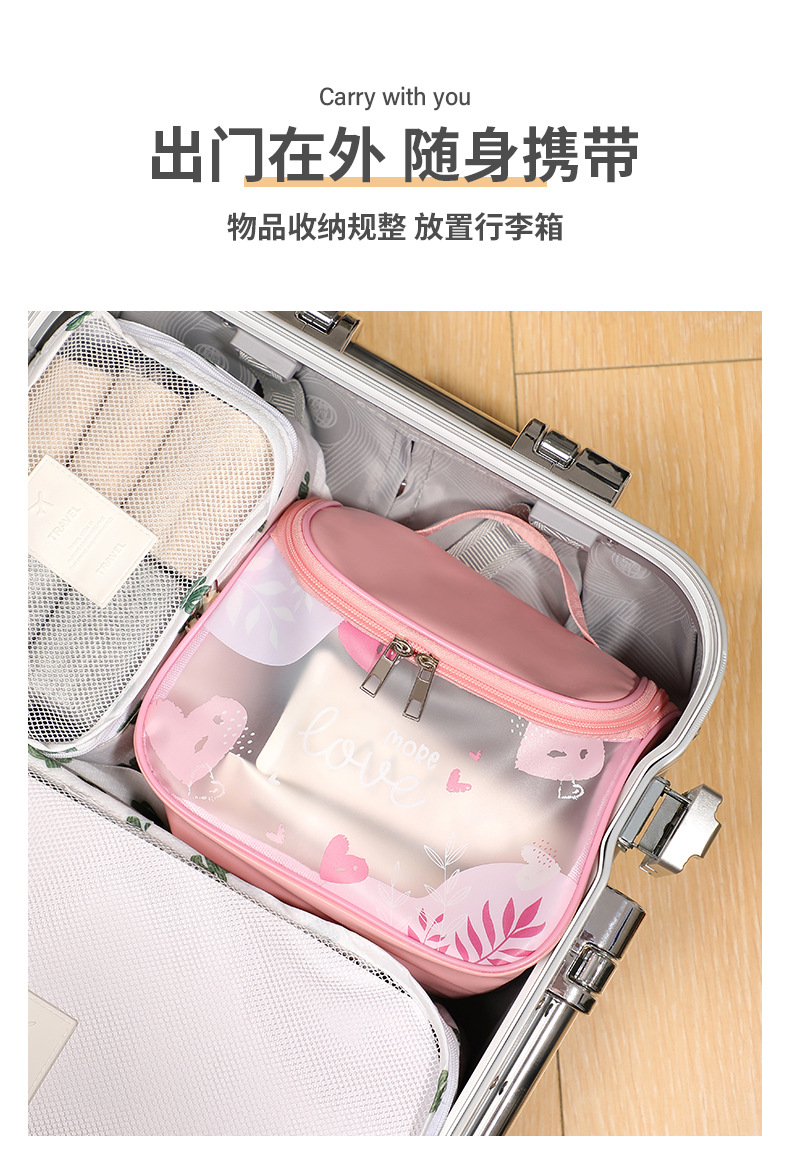 Factory direct sales cross-border exclusive new toiletry bag, cosmetics storage handbag style travel toiletry bag pic 8