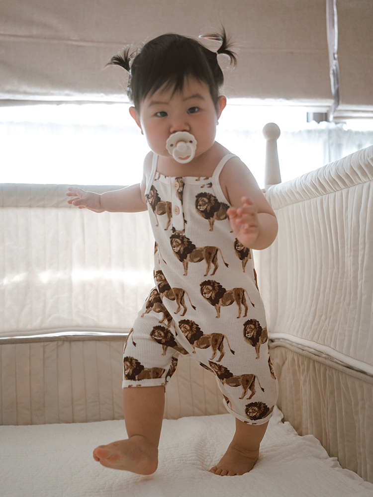 2025夏款婴儿衣服ins婴儿连体衣a类宝宝吊带哈衣爬服详情50