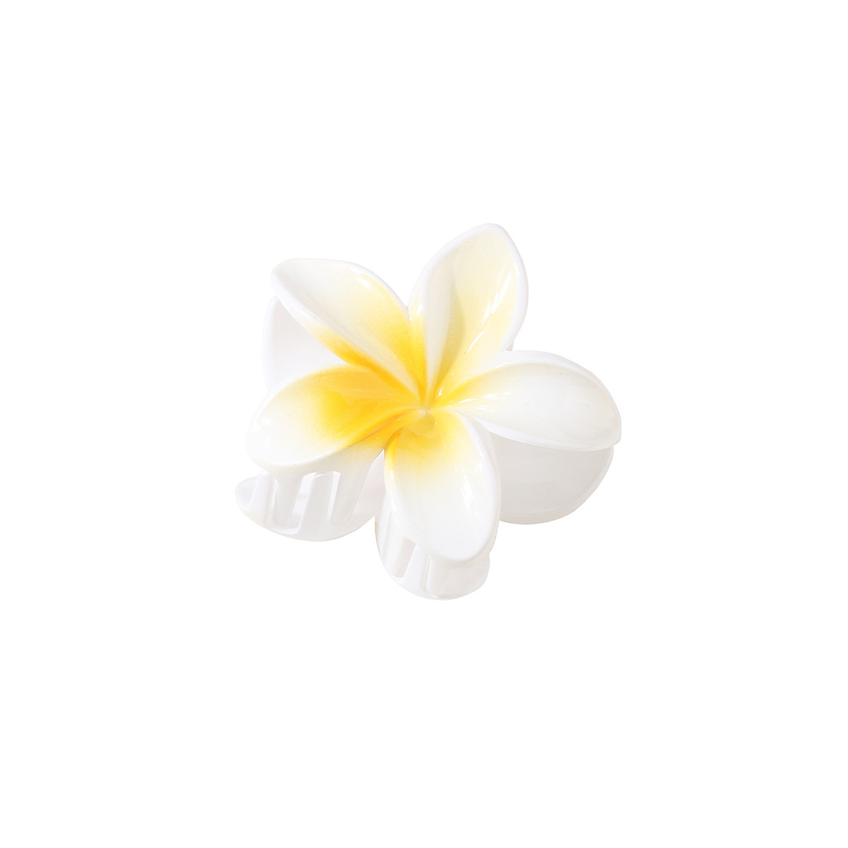 欧美跨境彩色鸡蛋花发夹高级感精致抓夹花朵花瓣发饰发夹鲨鱼夹女详情20