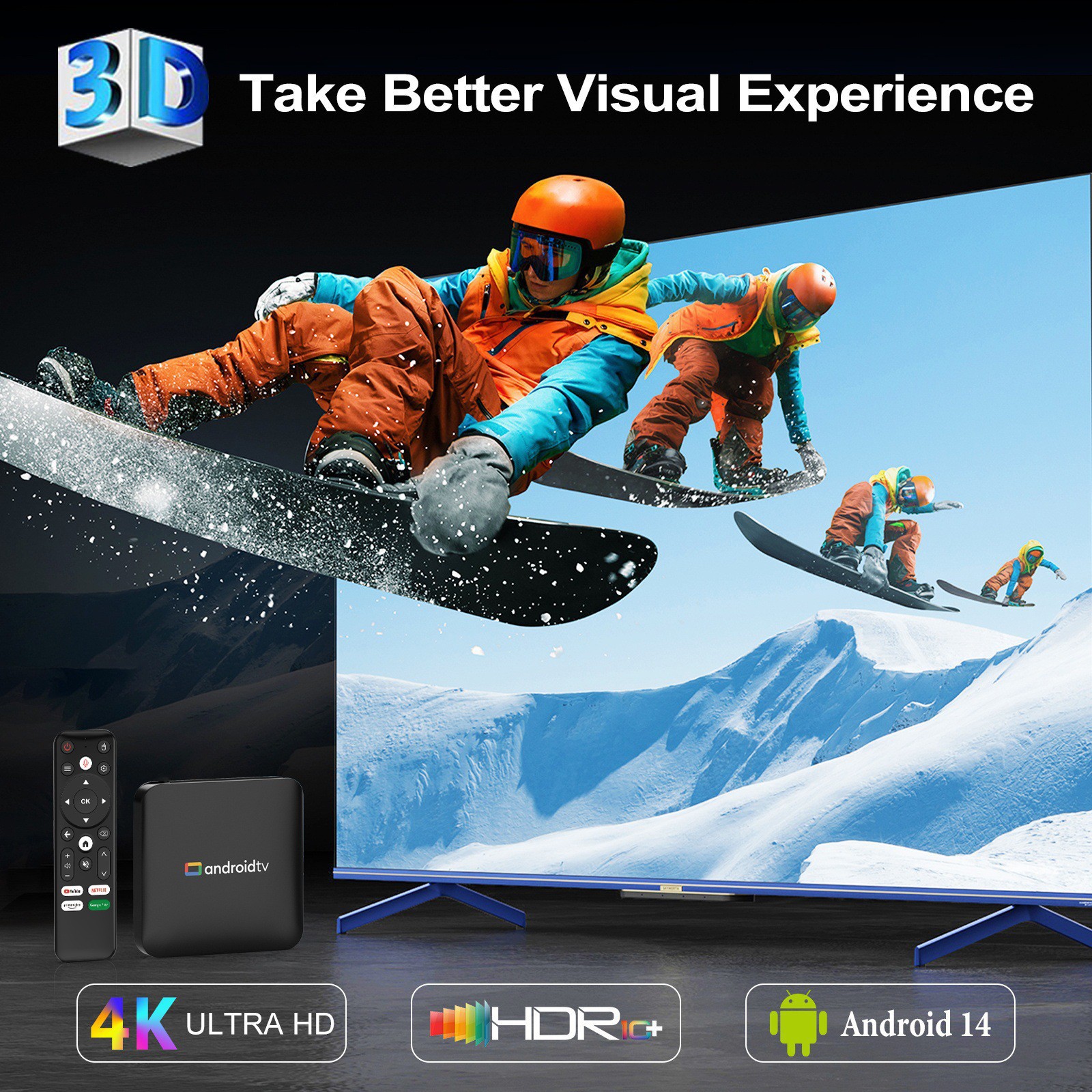 H96Max S905L3 foreign Trade set-top box Android 14 Bluetooth high-definition Network 5GWIFI TV Box tvbox pic 4