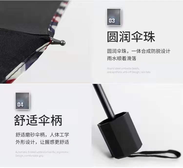 雨伞折叠伞高级感全自动大号太阳伞防紫外线遮阳伞晴雨两用广告伞详情27