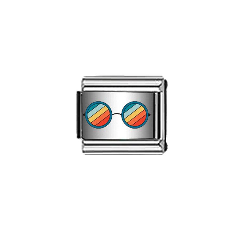 跨境爆品新款原创钛钢手链套装时尚简约个性DIY图案手链饰品批发详情33